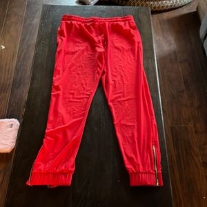 ZYIA Active Red everywhere Zipper jogger